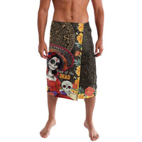 Mexico Day Of The Dead Lavalava La Catrina Mix Cempasuchil Aztec Pattern LT15