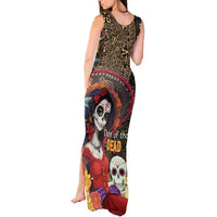 Mexico Day Of The Dead Tank Maxi Dress La Catrina Mix Cempasuchil Aztec Pattern LT15