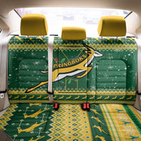 South Africa Christmas Rugby Back Car Seat Cover Springboks Geseende Kersfees - Wonder Print Shop