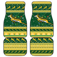 South Africa Christmas Rugby Car Mats Springboks Geseende Kersfees - Wonder Print Shop