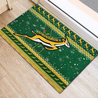 South Africa Christmas Rugby Rubber Doormat Springboks Geseende Kersfees - Wonder Print Shop