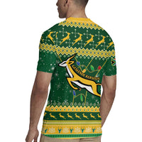 South Africa Christmas Rugby Rugby Jersey Springboks Geseende Kersfees - Wonder Print Shop