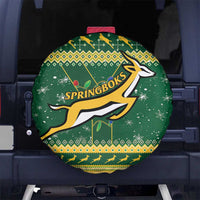 South Africa Christmas Rugby Spare Tire Cover Springboks Geseende Kersfees - Wonder Print Shop