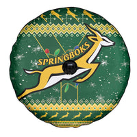 South Africa Christmas Rugby Spare Tire Cover Springboks Geseende Kersfees - Wonder Print Shop