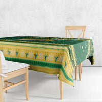 South Africa Christmas Rugby Tablecloth Springboks Geseende Kersfees - Wonder Print Shop