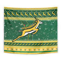 South Africa Christmas Rugby Tapestry Springboks Geseende Kersfees - Wonder Print Shop