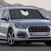 Liberia Black Kpelle Traditional Pattern Auto Sun Shade - Wonder Print Shop