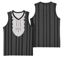 Liberia Black Kpelle Traditional Pattern Basketball Jersey - Wonder Print Shop