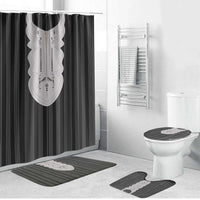 Liberia Black Kpelle Traditional Pattern Bathroom Set - Wonder Print Shop