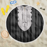 Liberia Black Kpelle Traditional Pattern Beach Blanket - Wonder Print Shop