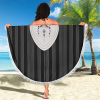 Liberia Black Kpelle Traditional Pattern Beach Blanket - Wonder Print Shop