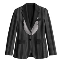 Liberia Black Kpelle Traditional Pattern Blazer - Wonder Print Shop