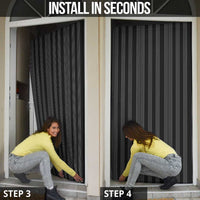 Liberia Black Kpelle Traditional Pattern Door Cover - Wonder Print Shop