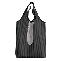 Liberia Black Kpelle Traditional Pattern Grocery Bag - Wonder Print Shop