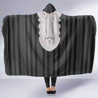 Liberia Black Kpelle Traditional Pattern Hooded Blanket - Wonder Print Shop