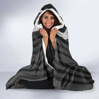 Liberia Black Kpelle Traditional Pattern Hooded Blanket - Wonder Print Shop
