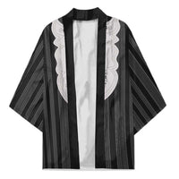 Liberia Black Kpelle Traditional Pattern Kimono - Wonder Print Shop