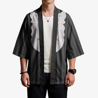 Liberia Black Kpelle Traditional Pattern Kimono - Wonder Print Shop