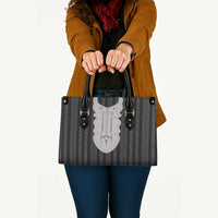 Liberia Black Kpelle Traditional Pattern Leather Bag - Wonder Print Shop