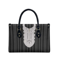 Liberia Black Kpelle Traditional Pattern Leather Bag - Wonder Print Shop