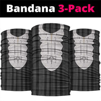 Liberia Black Kpelle Traditional Pattern Neck Gaiter - Wonder Print Shop