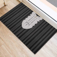 Liberia Black Kpelle Traditional Pattern Rubber Doormat - Wonder Print Shop