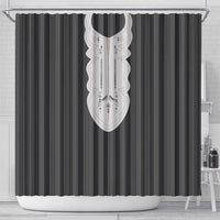 Liberia Black Kpelle Traditional Pattern Shower Curtain - Wonder Print Shop