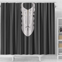 Liberia Black Kpelle Traditional Pattern Shower Curtain - Wonder Print Shop