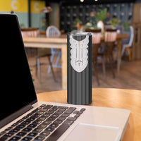 Liberia Black Kpelle Traditional Pattern Skinny Tumbler - Wonder Print Shop