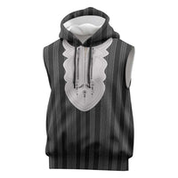 Liberia Black Kpelle Traditional Pattern Sleeveless Hoodie - Wonder Print Shop