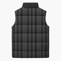 Liberia Black Kpelle Traditional Pattern Sleeveless Puffer Jacket - Wonder Print Shop