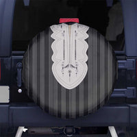 Liberia Black Kpelle Traditional Pattern Spare Tire Cover - Wonder Print Shop