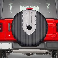 Liberia Black Kpelle Traditional Pattern Spare Tire Cover - Wonder Print Shop