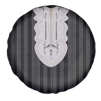 Liberia Black Kpelle Traditional Pattern Spare Tire Cover - Wonder Print Shop