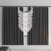 Liberia Black Kpelle Traditional Pattern Window Curtain - Wonder Print Shop