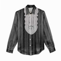 Liberia Black Kpelle Traditional Pattern Women Casual Shirt - Wonder Print Shop