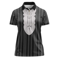 Liberia Black Kpelle Traditional Pattern Women Polo Shirt - Wonder Print Shop