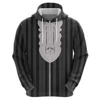 Liberia Black Kpelle Traditional Pattern Zip Hoodie - Wonder Print Shop
