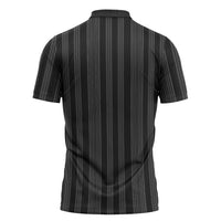 Liberia Black Kpelle Traditional Pattern Zipper Polo Shirt - Wonder Print Shop