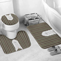 Liberia Brown Kpelle Traditional Pattern Bathroom Set - Wonder Print Shop