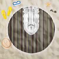 Liberia Brown Kpelle Traditional Pattern Beach Blanket - Wonder Print Shop