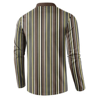 Liberia Brown Kpelle Traditional Pattern Button Sweatshirt - Wonder Print Shop