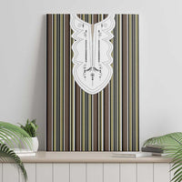 Liberia Brown Kpelle Traditional Pattern Canvas Wall Art - Wonder Print Shop