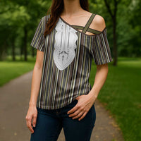 Liberia Brown Kpelle Traditional Pattern Cross Shoulder Shirt - Wonder Print Shop