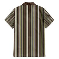 Liberia Brown Kpelle Traditional Pattern Family Matching Off The Shoulder Long Sleeve Dress and Hawaiian Shirt - Wonder Print Shop