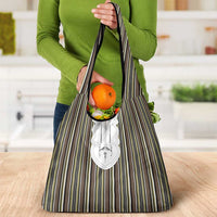 Liberia Brown Kpelle Traditional Pattern Grocery Bag - Wonder Print Shop