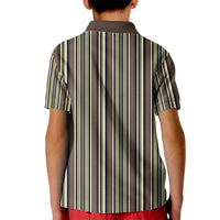 Liberia Brown Kpelle Traditional Pattern Kid Polo Shirt - Wonder Print Shop
