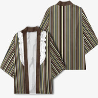 Liberia Brown Kpelle Traditional Pattern Kimono - Wonder Print Shop