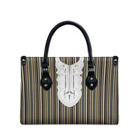Liberia Brown Kpelle Traditional Pattern Leather Bag - Wonder Print Shop