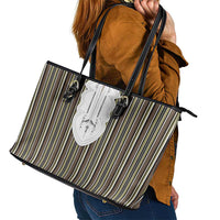 Liberia Brown Kpelle Traditional Pattern Leather Tote Bag - Wonder Print Shop